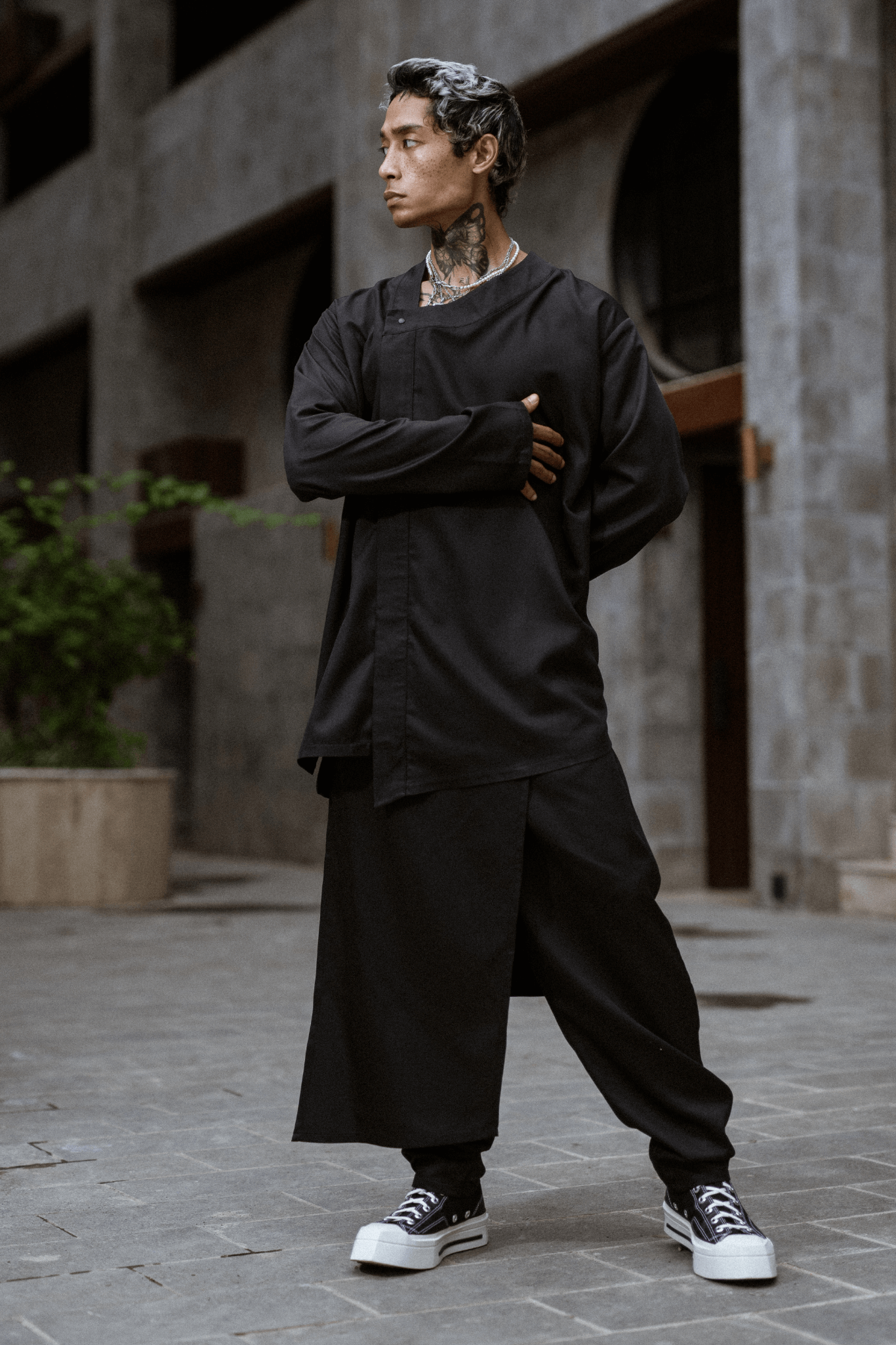 MENS JAPAN BLACK PANTS RONIN - OVERZ
