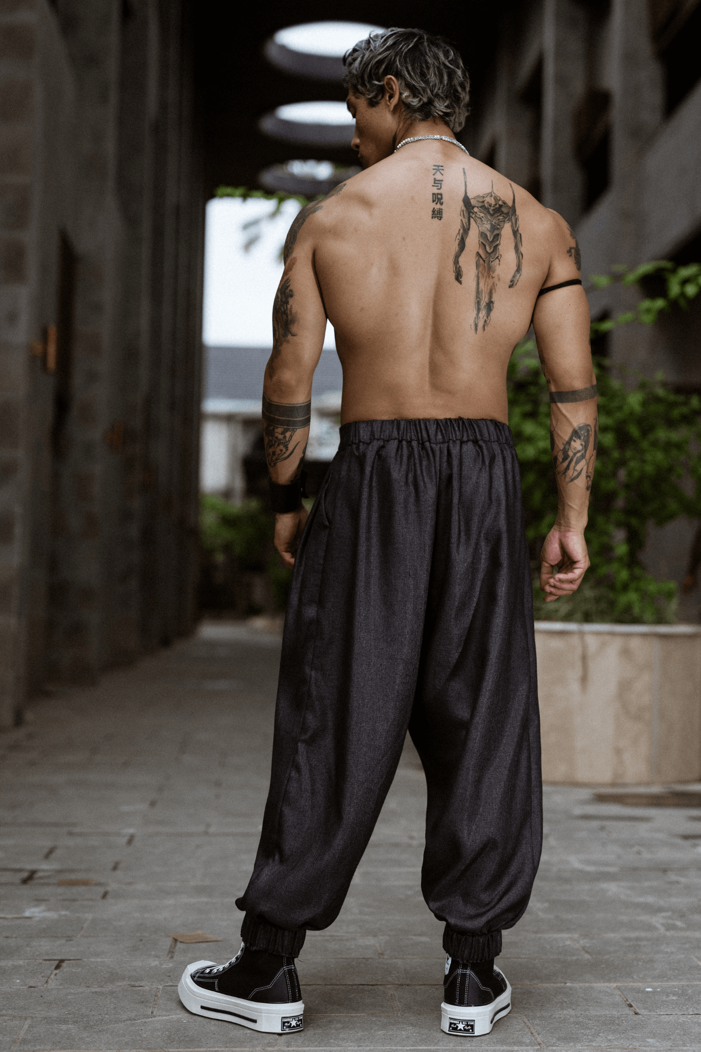 MENS LOOSE GREY JOGGERS - OVERZ