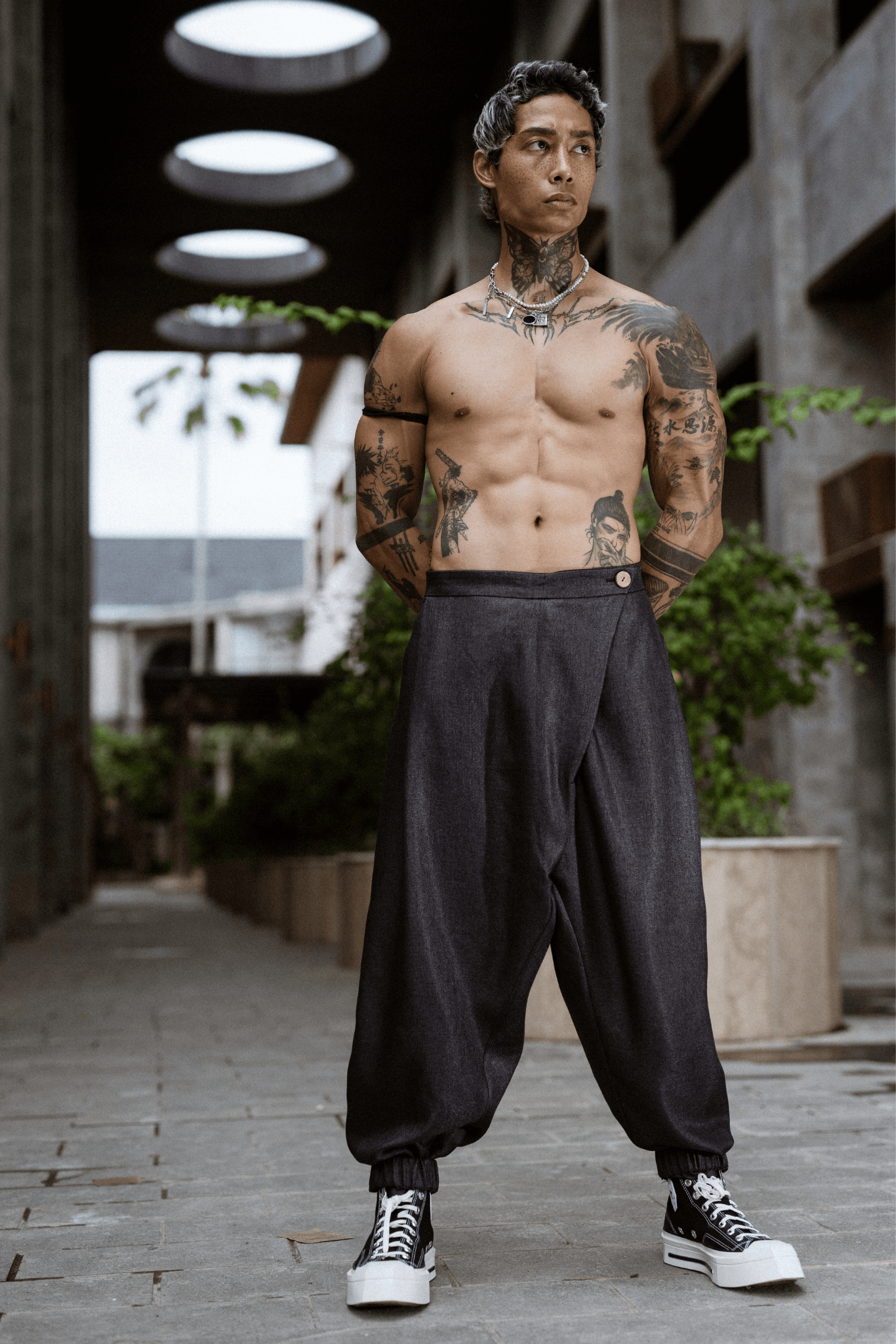 MENS LOOSE GREY JOGGERS - OVERZ