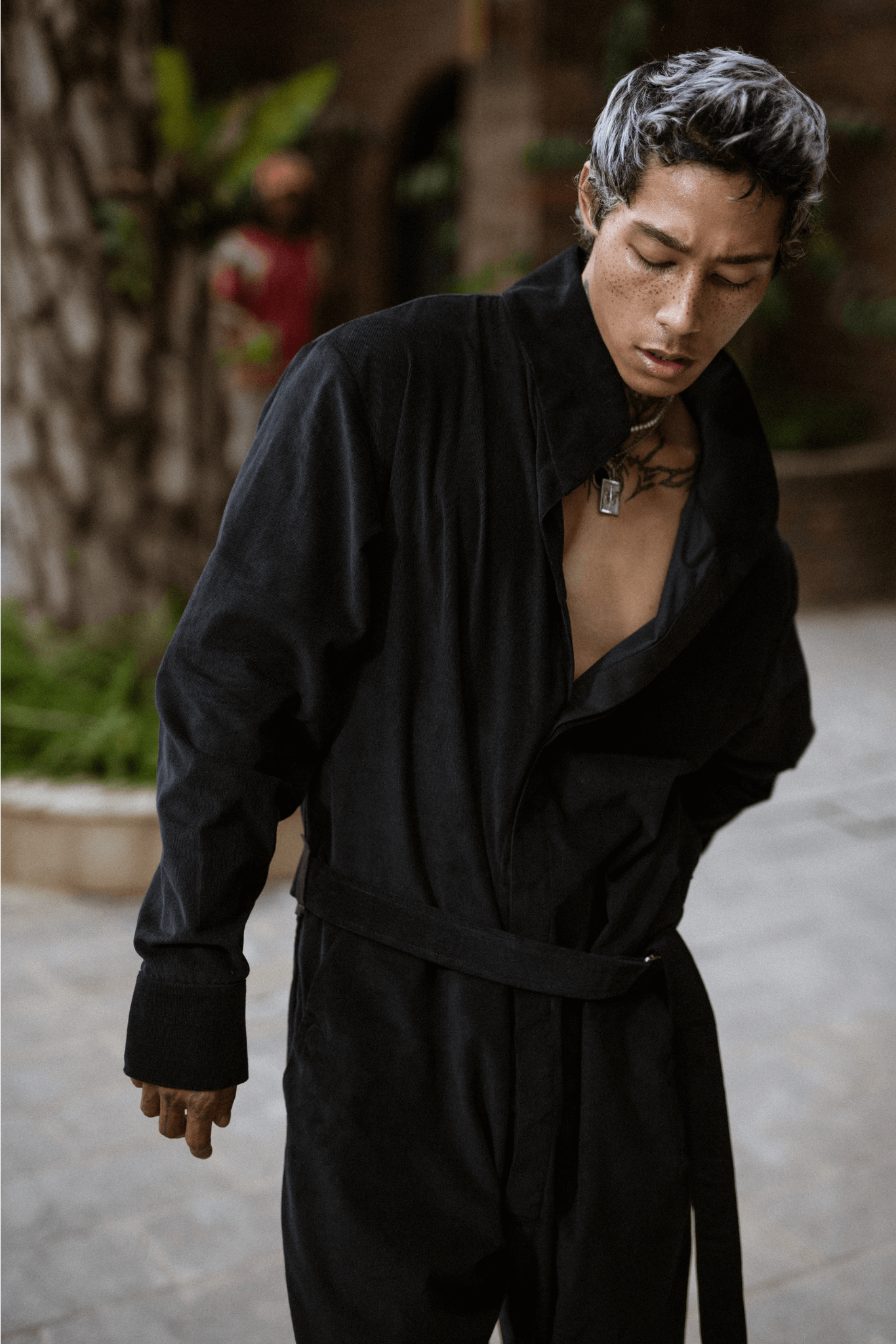 MENS BLACK COCKTAIL JUMPSUIT - OVERZ