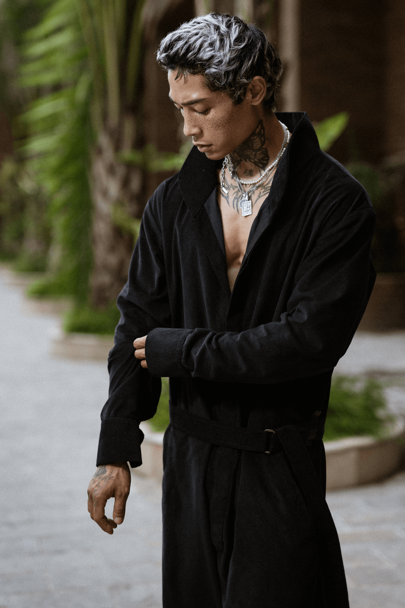 MENS BLACK COCKTAIL JUMPSUIT - OVERZ