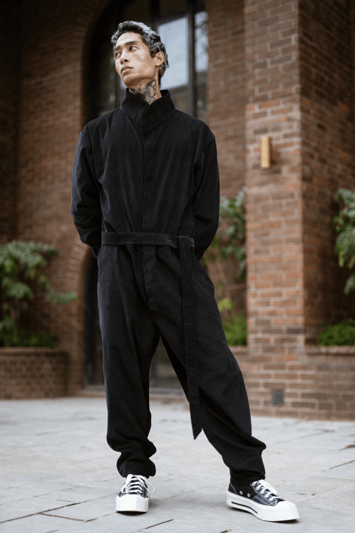 MENS BLACK COCKTAIL JUMPSUIT - OVERZ
