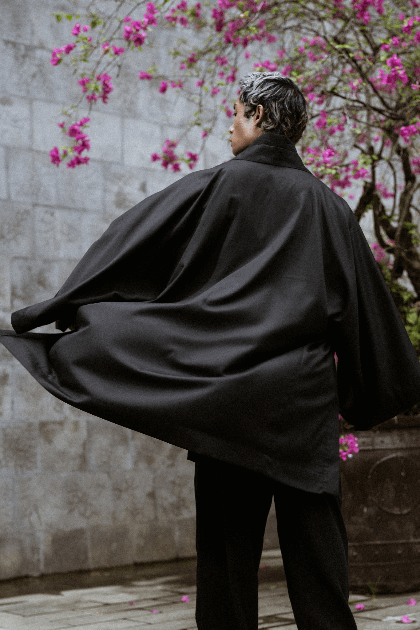 MENS BLACK JAPAN KIMONO - OVERZ CONCEPT WEAR