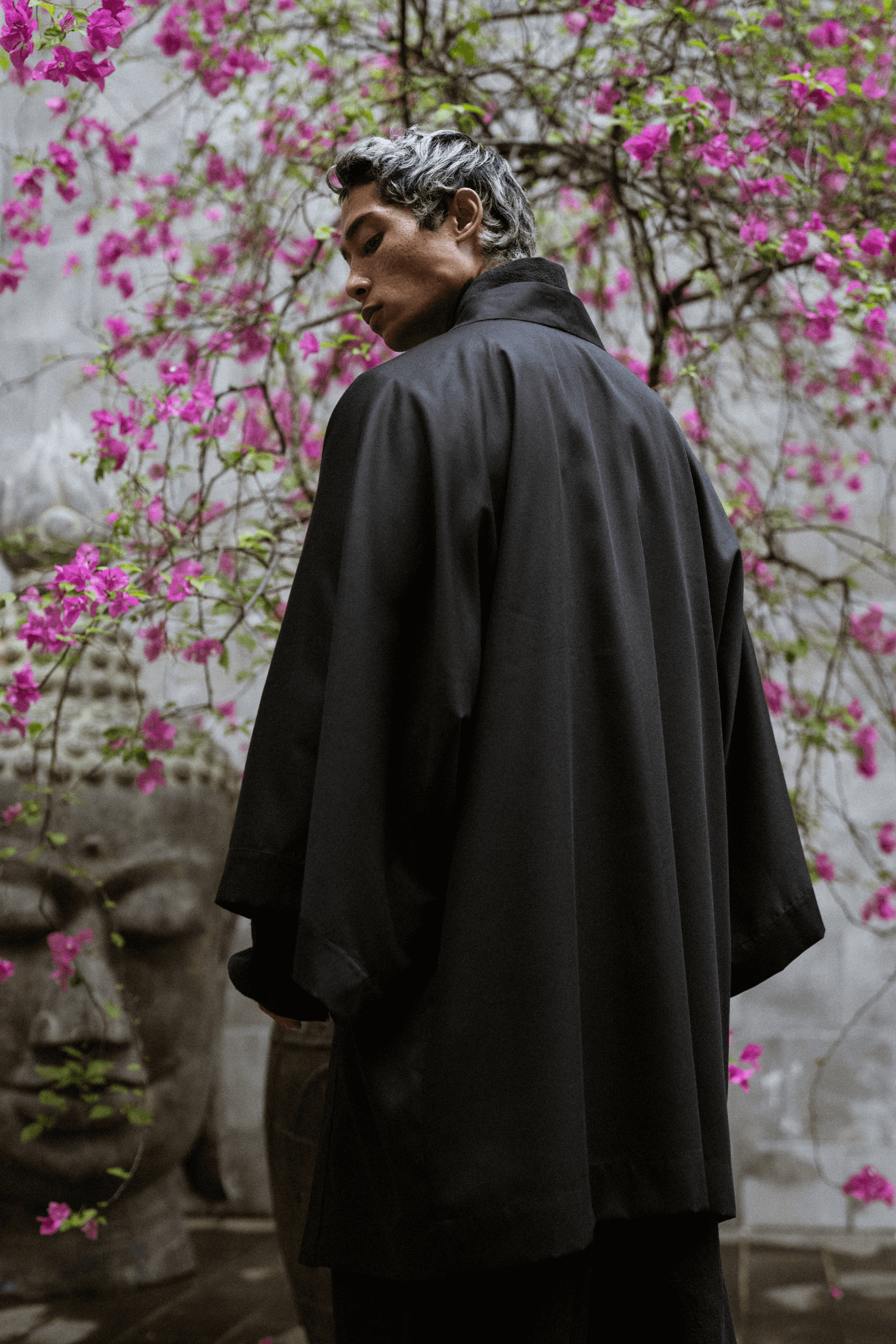 MENS BLACK JAPAN KIMONO - OVERZ CONCEPT WEAR