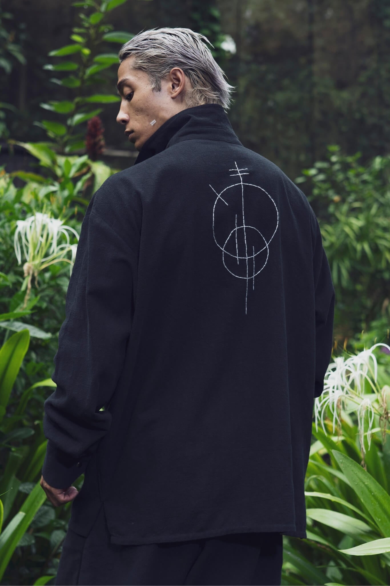 Mens black oversize linen shirt - overz