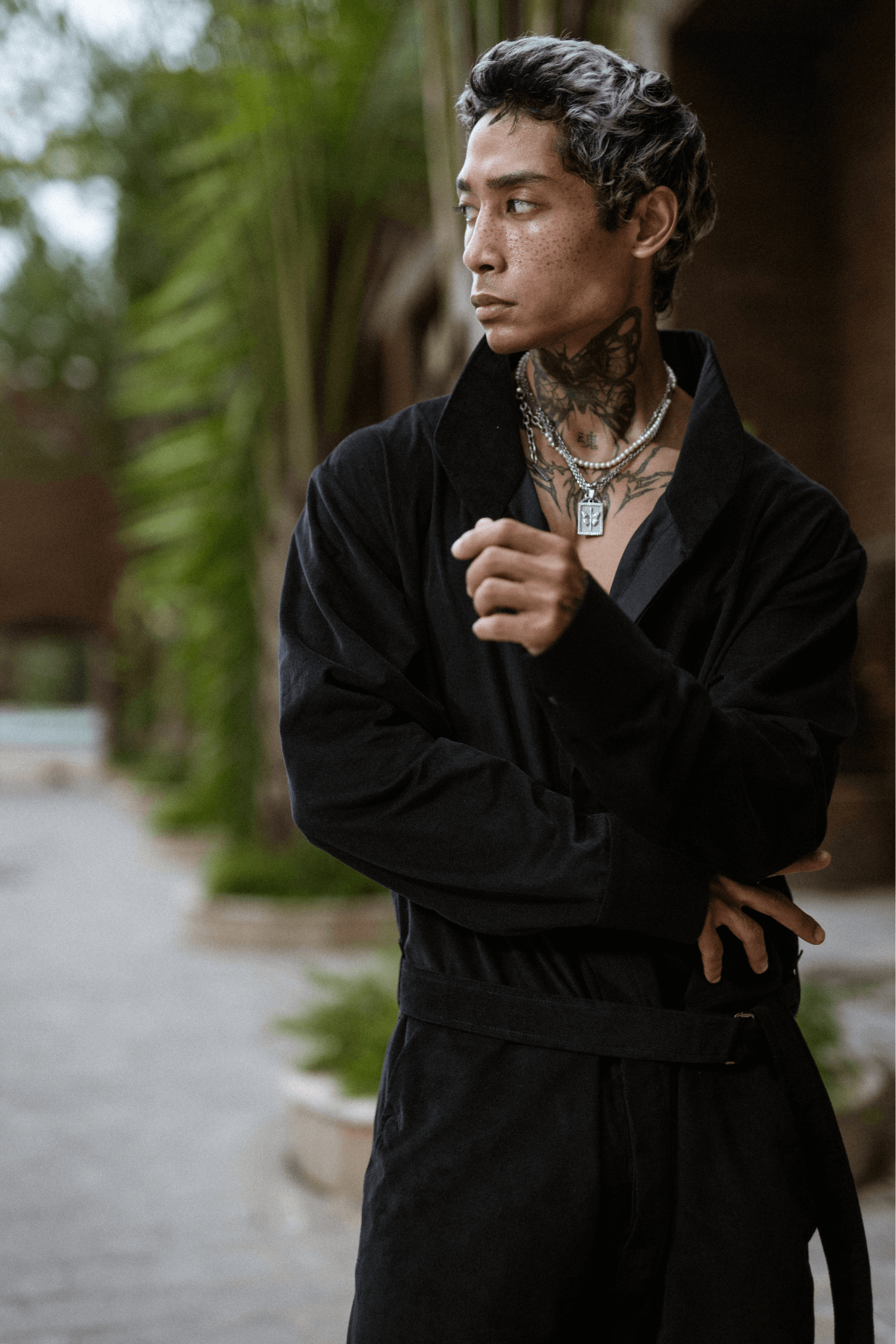 MENS BLACK COCKTAIL JUMPSUIT - OVERZ