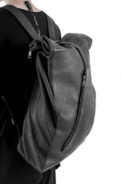 LARGE LEATHER BACKPACK - OVERZ
