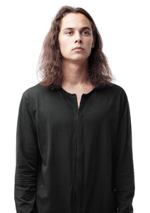 MEN LONG BAMBOO CARDIGAN WITH MAGNETIC BUTTONS | OVERZ 